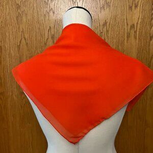 Vintage Square Scarf / Reddish Orange
